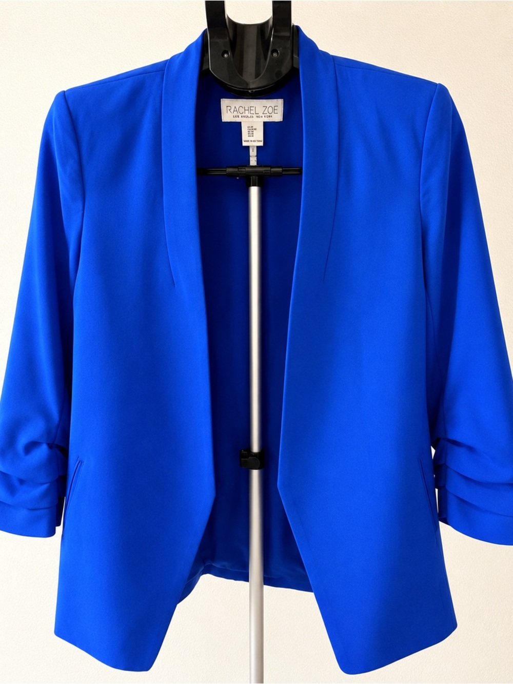 Rachel Zoe Cobalt Blue Open-Front Blazer